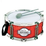 Tambour ducatif bontempi - rouge / blanc - pour enfants de 3 ans et plus