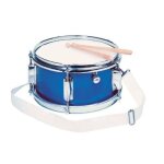 Tambour goki - Ø28 x h14 cm - bleu - avec molette - a partir de 3 ans Tambour goki - Ø28 x h14 cm - bleu - avec molette - a partir de 3 ans