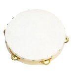 Tambourin - non spécifié - 14. 5 cm - peau - marron - adulte Tambourin - non spécifié - 14. 5 cm - peau - marron - adulte