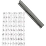 83 tampons en caoutchouc alphabet et chiffres 6 mm 83 tampons en caoutchouc alphabet et chiffres 6 mm