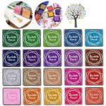 Tampon encreur 20 couleurs tampon encreur pour enfants encre dempreintes digitales pour la peinture au ... Tampon encreur 20 couleurs tampon encreur pour enfants encre dempreintes digitales pour la peinture au ...