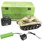 Tank radiocommand panzer militaire amricain us m41 a3 m41a3 walker bulldog rc 1 / 16 me 2. 4 ghz billes ...