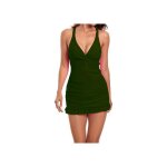 Tankini - mooncore m - style robe - effet push - up - d�collet� en v