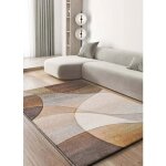 Tapis atticgo abstrait 160 x 230 cm badet 40377 terracotta / beige