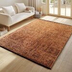 Tapis - ayyildiz - terracotta - kilim vintage - antid�rapant - lavable - 240x340 cm