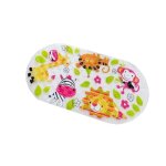 Tapis de baignoire antid�rapant - blanc - 38x69cm - pvc - ventouses puissantes - anti - moisissure