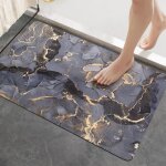 Tapis de bain antidrapant 40x60cm tapis salle de bain diatomite super absorbant sche rapidetapis de ...