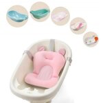 Tapis de bain antiderapant bebe douche - coussin de bain bebe flottant de support - rose Tapis de bain antiderapant bebe douche - coussin de bain bebe flottant de support - rose