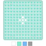 Tapis de bain carré antidérapant à ventouses - durable et élégant - tapis de douche antidérapant - design ... Tapis de bain carré antidérapant à ventouses - durable et élégant - tapis de douche antidérapant - design ...