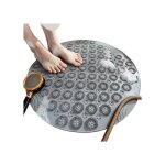 Tapis de bain tapis de douche antid�rapants de forme ronde tapis de baignoire r�sistants � la moisissure ...