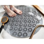 Tapis de bain - antidérapant - rond - 55x55 cm - lavable en machine - pvc non toxique Tapis de bain - antidérapant - rond - 55x55 cm - lavable en machine - pvc non toxique