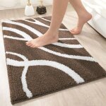 Tapis de bain en microfibre antid�rapant - mhy� - 40x60 cm - absorbant - moelleux - lavable en machine ...