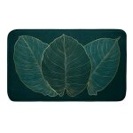 Tapis de bain microfibre jade 45x75cm vert
