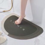 Tapis de bain salle de bain tapis antidérapant porte dentrée tapis dentrée absorbant demi - rond salle ... Tapis de bain salle de bain tapis antidérapant porte dentrée tapis dentrée absorbant demi - rond salle ...