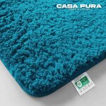 Tapis de bain sky uni bleu sarcelle 60 x 100 cm