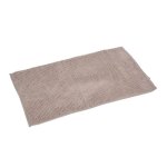 Tapis de bain - sweety - 45 x 75 cm - microfibre - uni - marron taupe