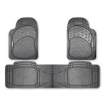 Tapis de caoutchouc - good year - 3 pices - antidrapant - 100% pvc - universel