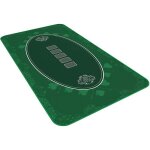 Tapis de casino - bullets playing cards - poker texas holdem - 140 x 75 cm - vert - compact et professionnel ...