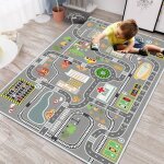 Tapis de chambre denfant tapis de jeu avec envers antid�rapant tapis de rue pour gar�ons filles b�b�s ...