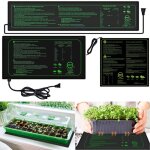 Tapis chauffant - 10x52. 5cm - coussin de chauffage germination plantes - hydroponique imperm�able pour ...