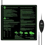 Tapis chauffant - serres chauffantes - contr�leur de thermostat - blanc - am�liore la germination