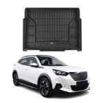 Tapis de coffre pour peugeot 2008 2019 - 2022 tpe noir