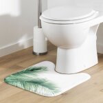 Tapis contour de wc 45 x 45 cm havane