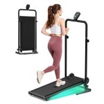 Tapis de course non - motoris� linhoo pliant auto - aliment� avec r�sistance r�glable - noir - compact ...