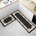 Tapis cuisine antid�rapant tapis devant evier absorbant d�coratif 2 pi�ces taille paillasson 40x60cm ...