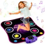 Tapis de danse pour enfants - folaya - bluetooth - 6 lumires led - cadeau anniversaire nol pour filles ...