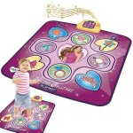 Tapis de danse jouets pour enfants - rose - 5 modes de jeu - cadeaux de nol pour filles