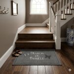 Tapis dentr�e maison de famille 40 x 60 cm