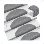 Tapis descalier auto - adh�sif 15 pcs 65 x 21 x 4 cm gris clair - keke marchette escalier