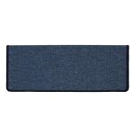 Tapis descalier london bleu fonc 235 x 65 cm rectangulaire