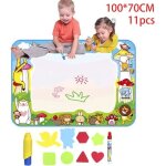 Tapis dessin eau peinture doodle tapis pour les enfants 100x70cm