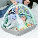 Tapis d�veil adapt� aux b�b�s d�s la naissance - yiyi - avec 18 balles multicolores - 110 x 110 x 43 ...