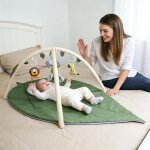 Tapis d�veil pour b�b� - homewell - motif feuilles - favorise le d�veloppement intellectuel de lenfant ...