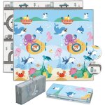 Tapis d�veil mousse pliable r�versible xl 150x180x1cm - d�veloppement sensoriel motricit� - tapis jeu ...