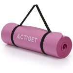 Tapis dexercice - springos - actiget - antid�rapant - 183x61 cm - nbr - rose
