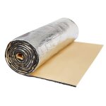 Tapis disolation thermique et sonique + feuille daluminium 100cm x 500cm x 7mm isolant thermique phonique ...