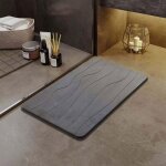 Tapis de douche super absorbant en terre de diatom�es tapis de bain antid�rapant en pierre 4060cm