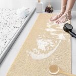 Tapis de douche antidérapant tapis de bain avec trous de drainage beige 40x 60 cm Tapis de douche antidérapant tapis de bain avec trous de drainage beige 40x 60 cm