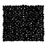 Tapis de douche en pvc galets 53x53cm noir - msv - carr - autres motifs - lavable en machine