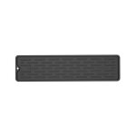 Tapis égouttoir en silicone noir anti - dérapant plateau évier vaisselle coussin organisateur ustensiles ... Tapis égouttoir en silicone noir anti - dérapant plateau évier vaisselle coussin organisateur ustensiles ...