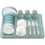 Tapis gouttoir  vaisselle - caoutchouc - 40 cm x 30 cm - rsistant  la chaleur - antidrapant - blanc ...