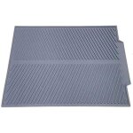 Tapis gouttoir  vaisselle pliable en silicone gris[x4064]