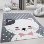 Tapis denfant filles de chat chambre de bébé denfant facile entretenir rose 200 x 290 cm Tapis denfant filles de chat chambre de bébé denfant facile entretenir rose 200 x 290 cm