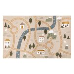 Tapis enfant route niels jute 100x150cm - atmosphera createur dinterieur
