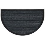Tapis dentrée - marco - demi - lune - 45 x 75 cm - synthétique - gris Tapis dentrée - marco - demi - lune - 45 x 75 cm - synthétique - gris