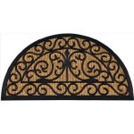 Tapis coco combi absorbant grattant 40x60 cm cuba demi lune volutes Tapis coco combi absorbant grattant 40x60 cm cuba demi lune volutes